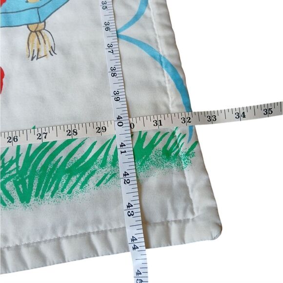 Sesame Street Big Bird And Elmo Growth Chart Homemade Crib Blanket - Picture 2 of 6